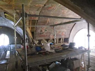 Les travaux de restauration des voûtes, photo 4