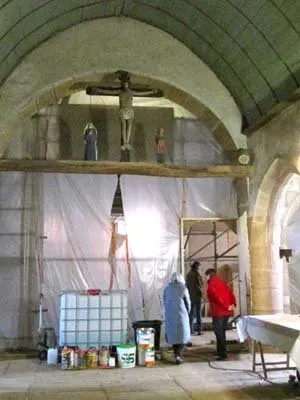 Les travaux de restauration des voûtes, photo 6