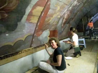 Les travaux de restauration des voûtes, photo 12