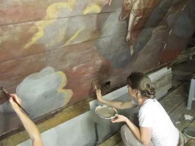 Les travaux de restauration des voûtes, photo 13