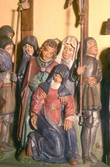 Marie au pied de la croix : église Saint-Jacques de Locquirec