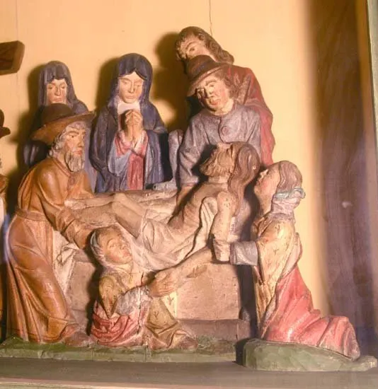Jésus est mis au tombeau : église Saint-Jacques de Locquirec