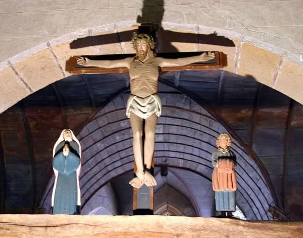 La poutre de gloire : église Saint-Jacques de Locquirec